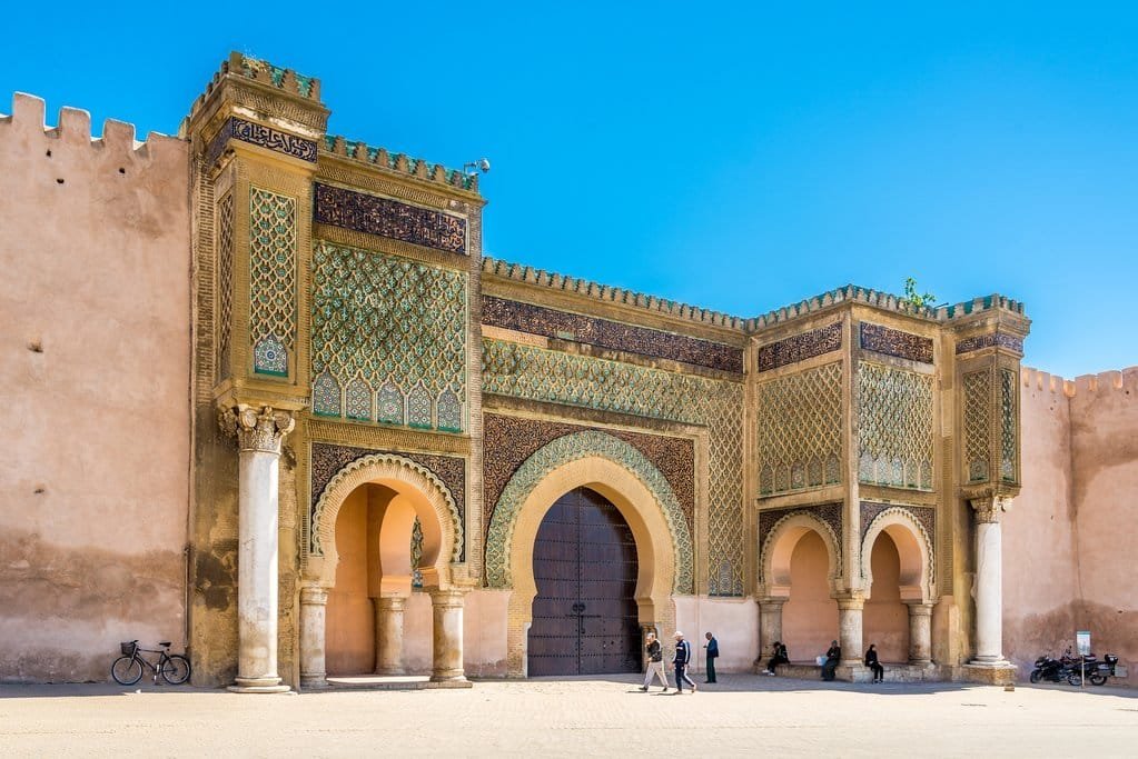 Bab Mansour gate in Meknes, Morocco